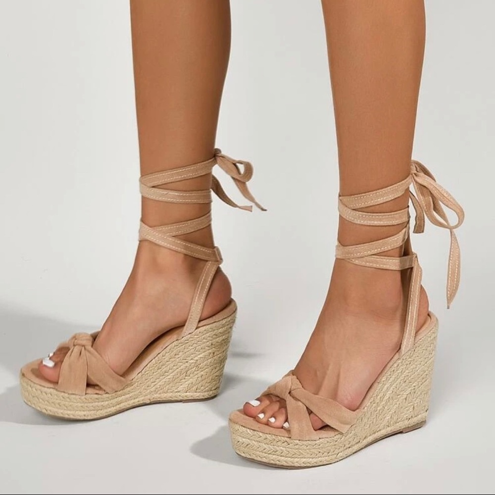 Platformed sandal wedges